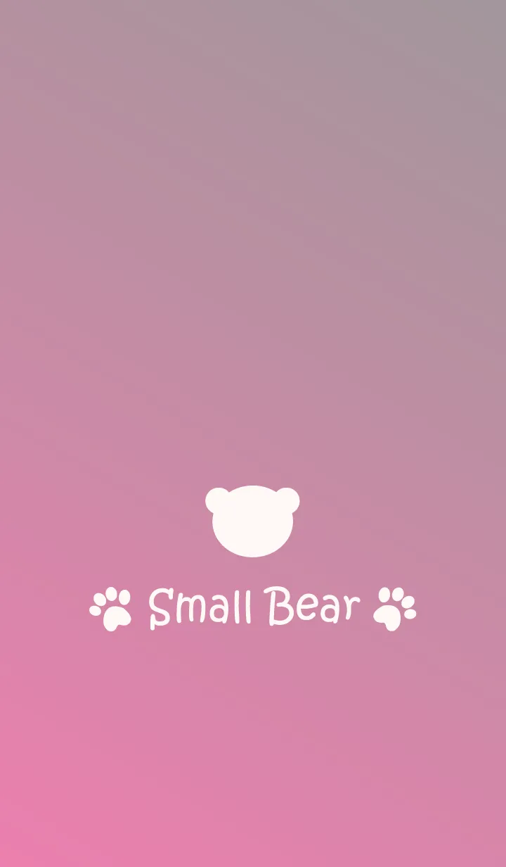 [LINE着せ替え] Small Bear *PINK+GRAY*の画像1