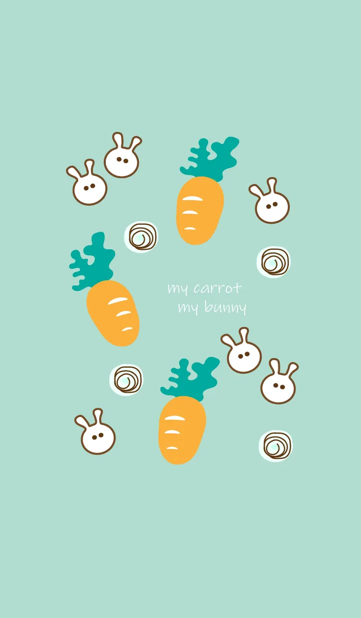 [LINE着せ替え] My carrot & My bunny 8の画像1