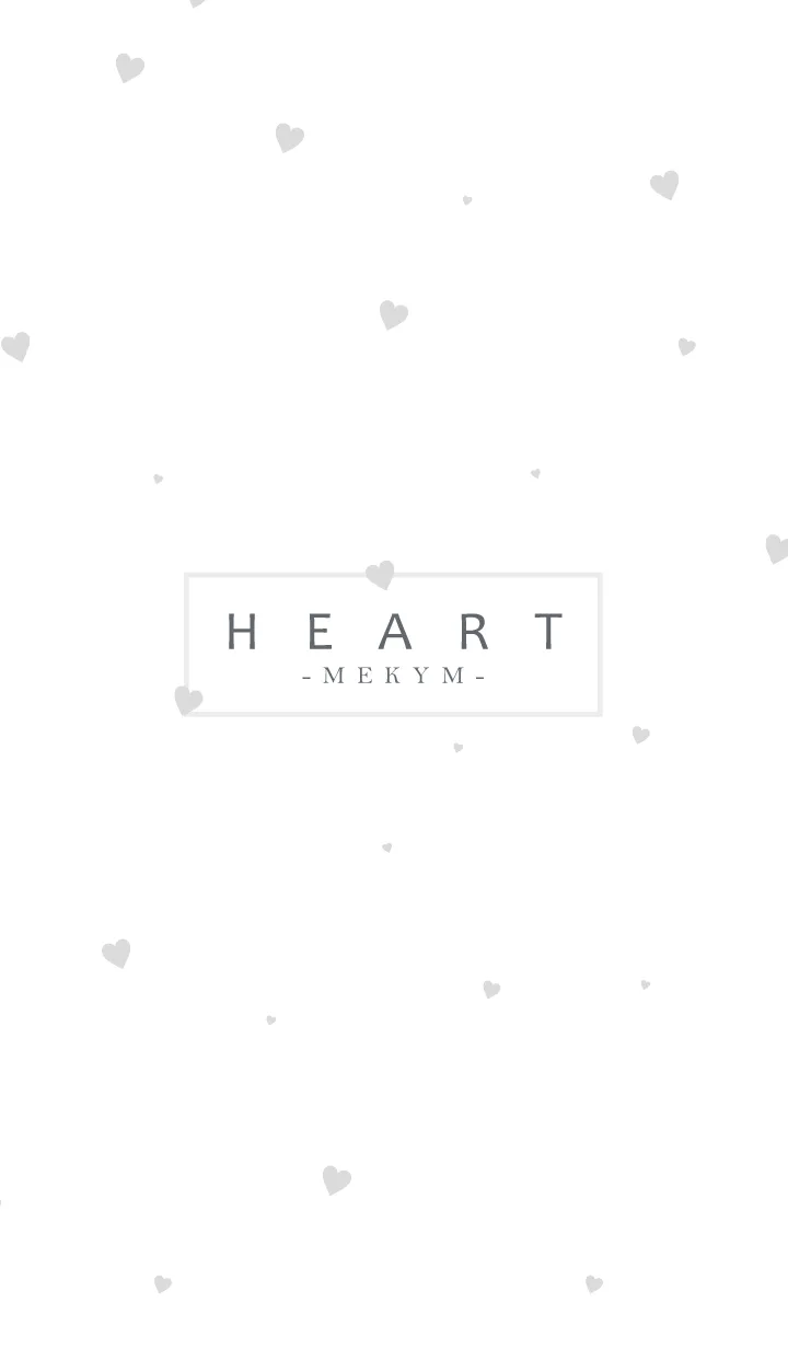 [LINE着せ替え] HEART-Gray MEKYM 24の画像1