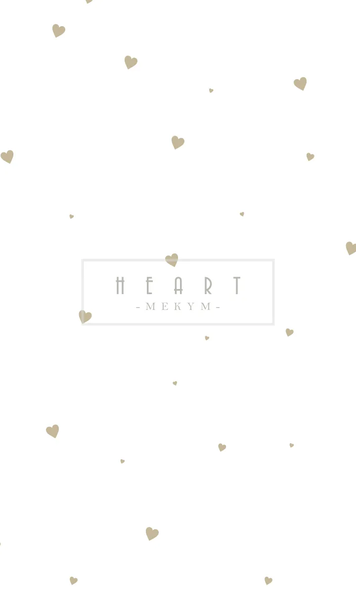 [LINE着せ替え] HEART-Beige MEKYM 24の画像1