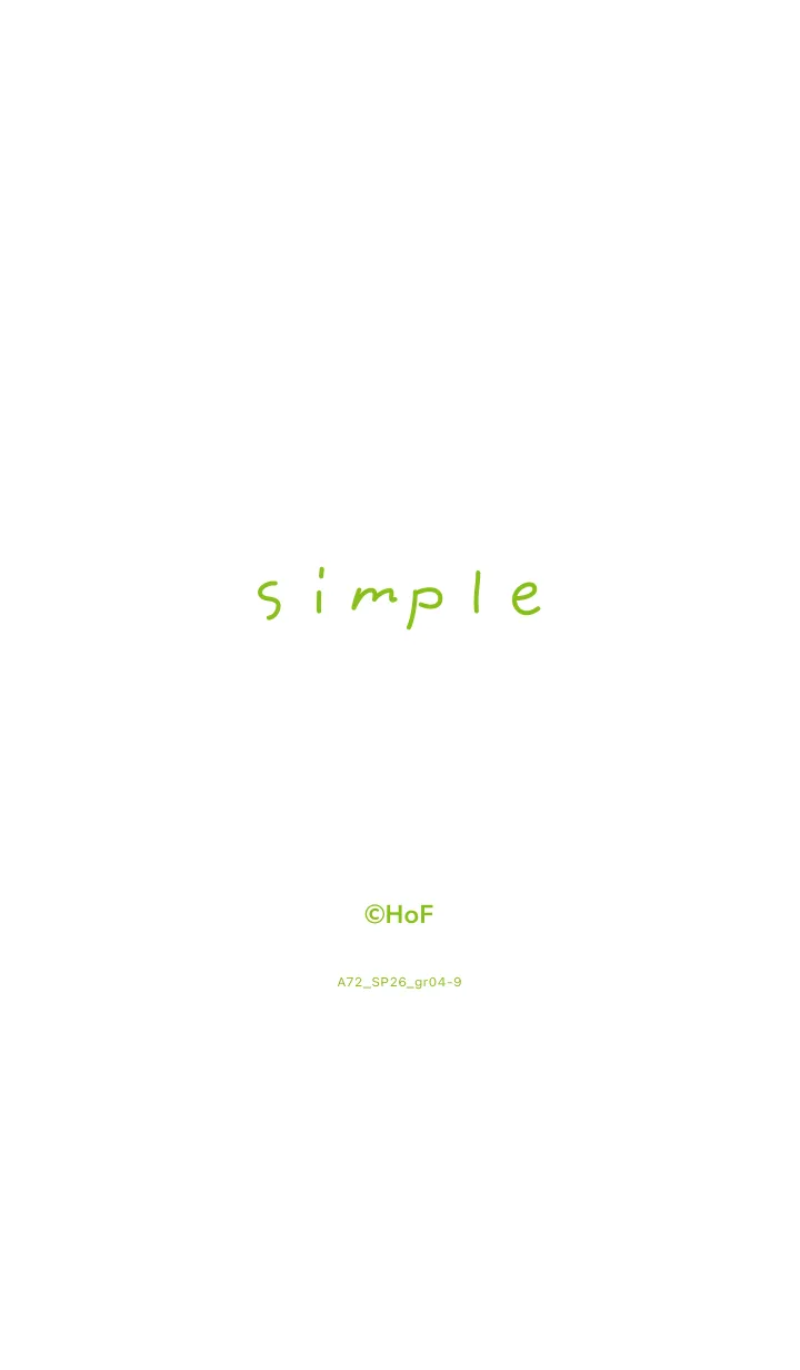 [LINE着せ替え] A72.26_グリーン4-9の画像1