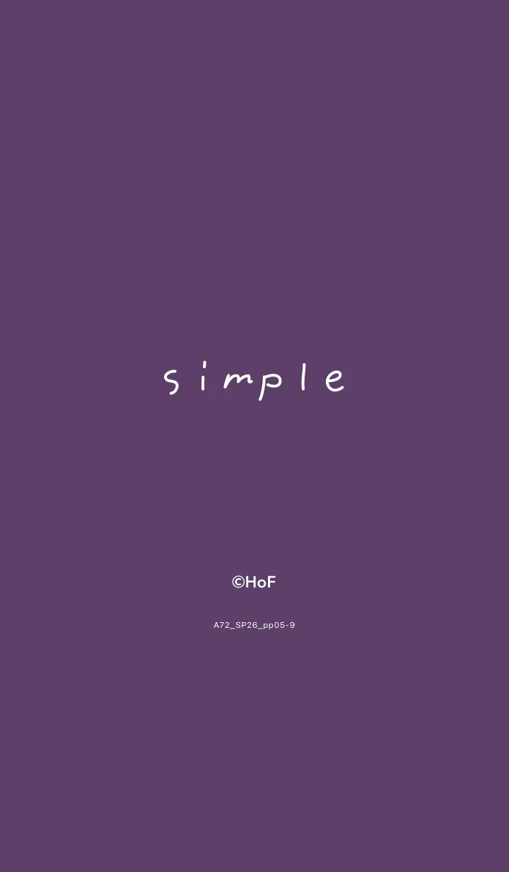 [LINE着せ替え] A72.26_パープル5-9の画像1