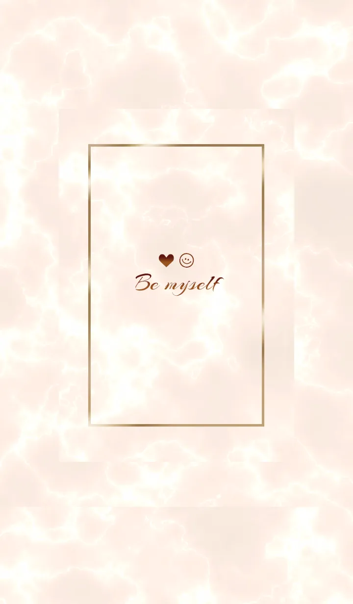 [LINE着せ替え] 「私らしく♬」♥大理石オレンジ28_1の画像1