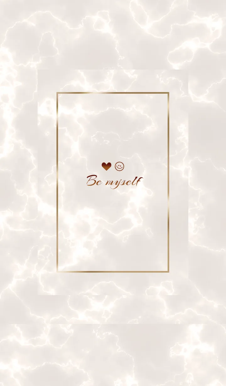 [LINE着せ替え] 「私らしく♬」♥大理石ブラウン29_1の画像1