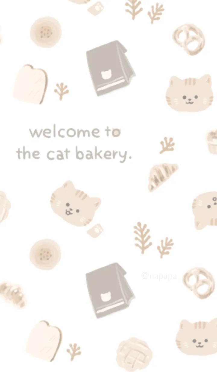 [LINE着せ替え] # にゃんこのパン屋さんの画像1