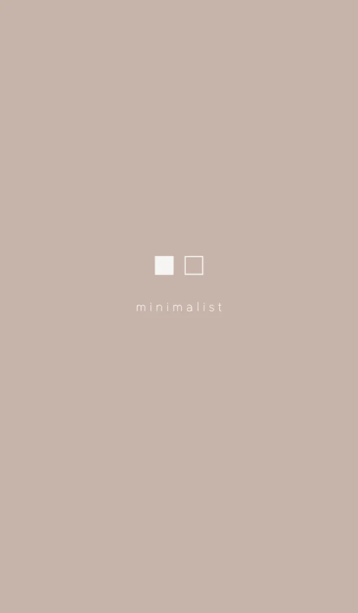 [LINE着せ替え] Minimalist Square #ベージュ 2の画像1