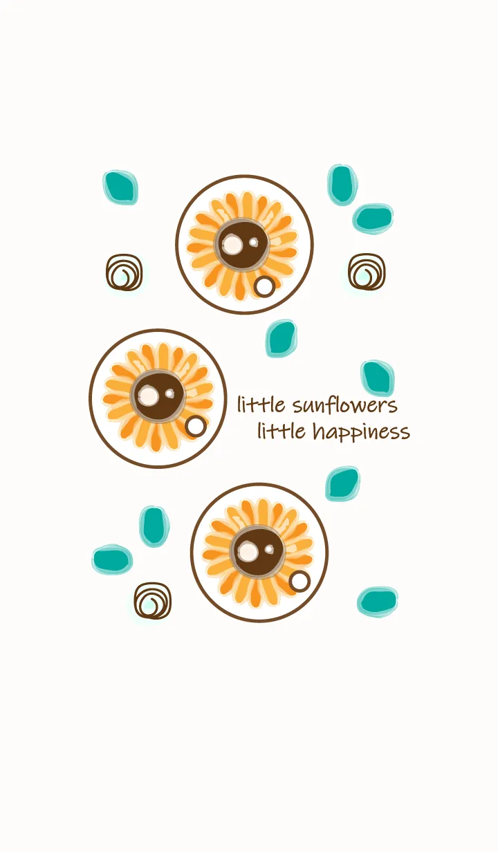 [LINE着せ替え] mini sunflowers 6の画像1
