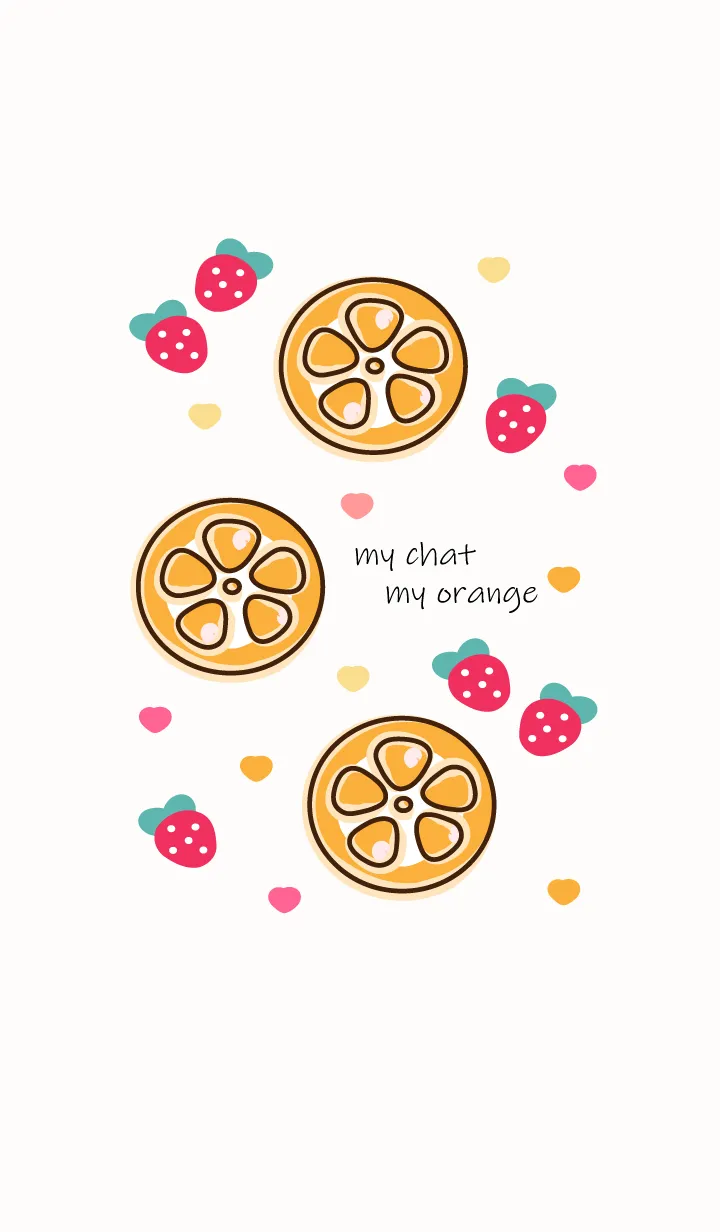 [LINE着せ替え] Mini orange 13 :)の画像1