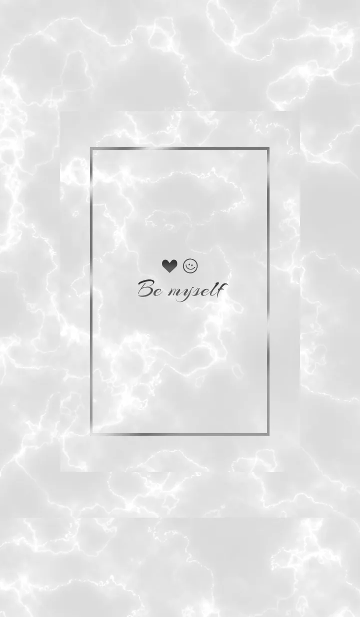 [LINE着せ替え] 「私らしく♬」♥大理石グレー32_1の画像1