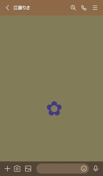 [LINE着せ替え] ザ シンプル ミニ フラワー 23の画像3