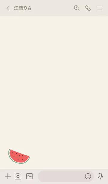 [LINE着せ替え] スイカが好き！16の画像3