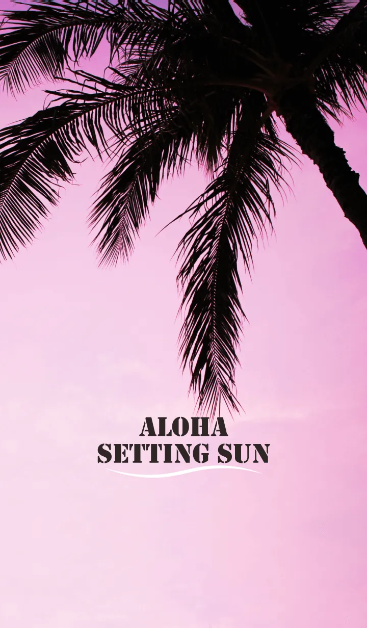 [LINE着せ替え] ALOHA Setting sunの画像1