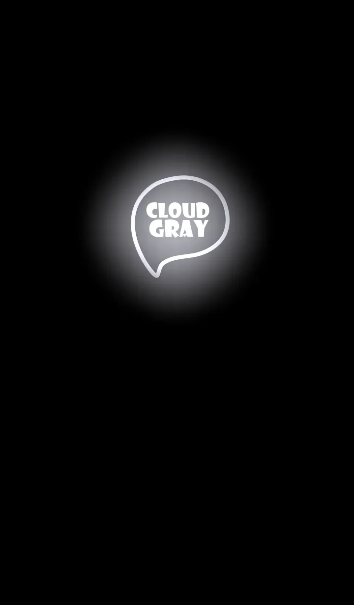 [LINE着せ替え] Cloud Gray Neon Theme Ver.9 (JP)の画像1