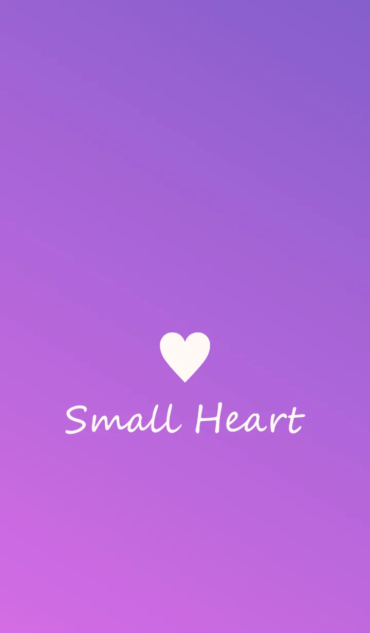 [LINE着せ替え] Small Heart *Purple Gradation 4*の画像1