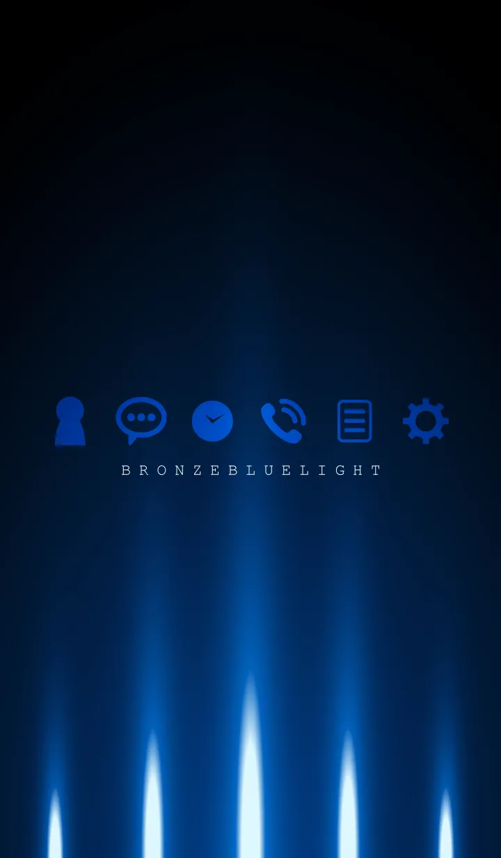 [LINE着せ替え] INK BLUE LIGHT 2の画像1