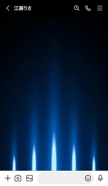 [LINE着せ替え] INK BLUE LIGHT 2の画像3