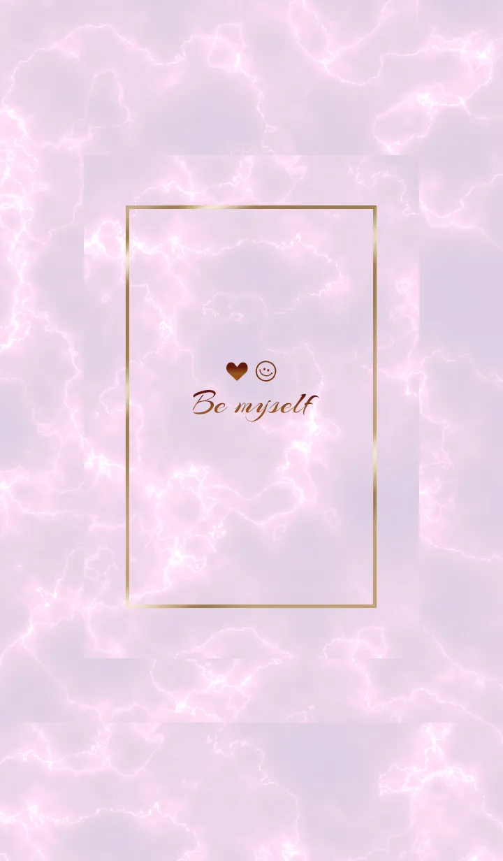 [LINE着せ替え] 「私らしく♬」♥大理石パープルピンク17_1の画像1