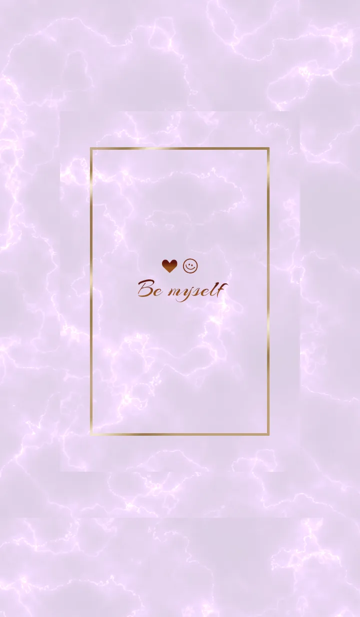 [LINE着せ替え] 「私らしく♬」♥大理石パープルグレー38_1の画像1