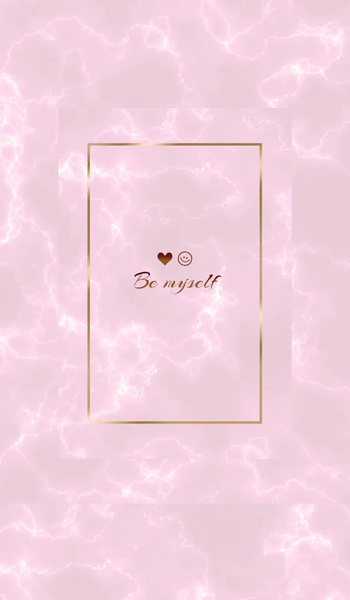 [LINE着せ替え] 「私らしく♬」♥大理石ピンク39_1の画像1