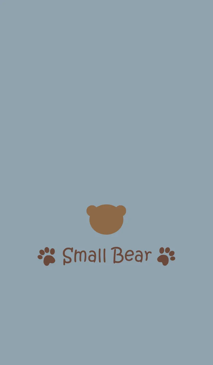 [LINE着せ替え] Small Bear *SMOKYBLUE 6*の画像1