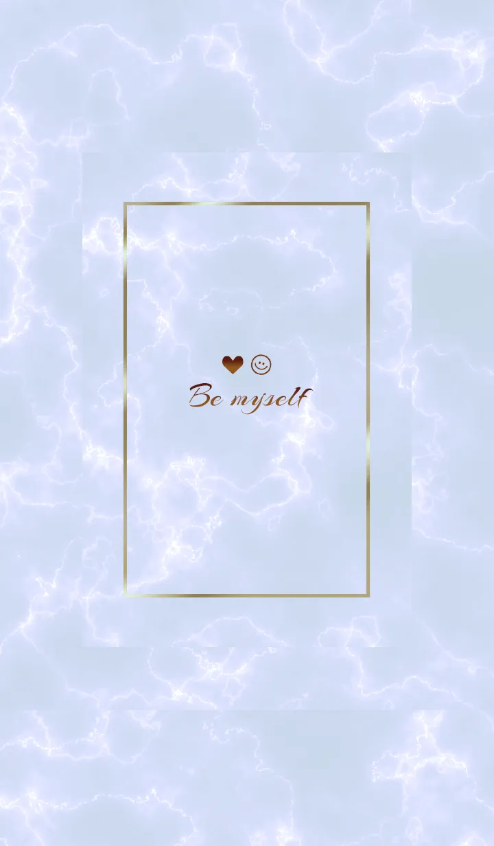 [LINE着せ替え] 「私らしく♬」♥大理石ブルー40_1の画像1