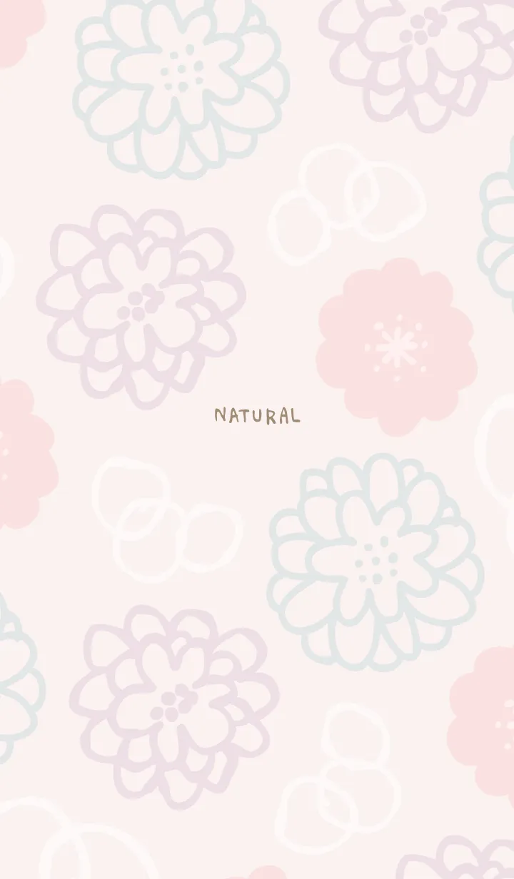 [LINE着せ替え] お花と白い輪6の画像1