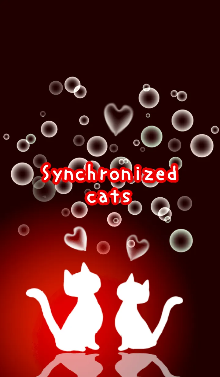 [LINE着せ替え] にひきのねこ blackの画像1