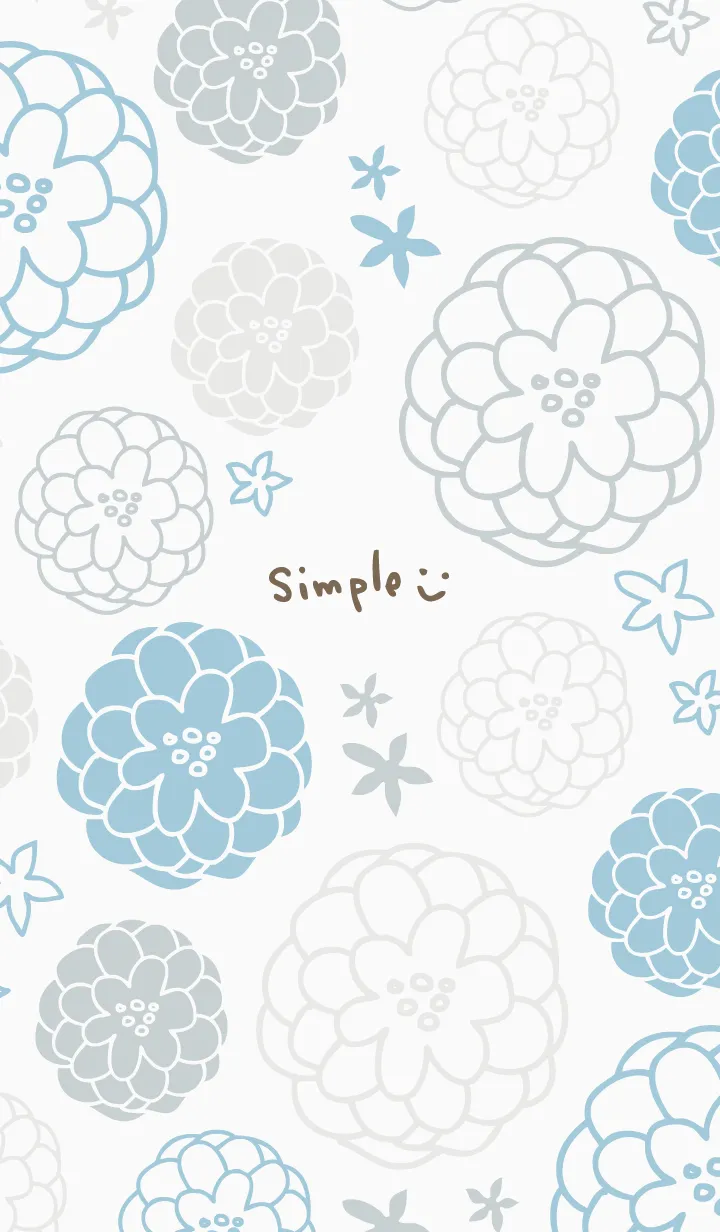 [LINE着せ替え] 手書き お花 ほんわか9の画像1