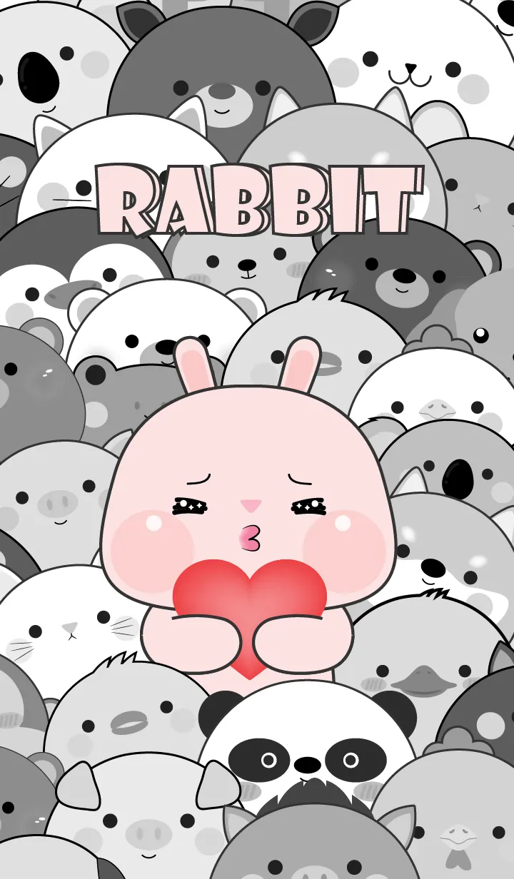 [LINE着せ替え] Simple Special Pink  Rabbit Theme (JP)の画像1