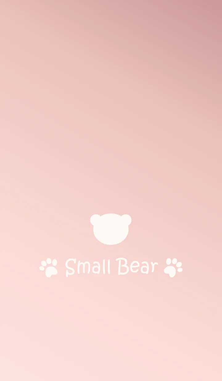 [LINE着せ替え] Small Bear *Pink Gradation*の画像1