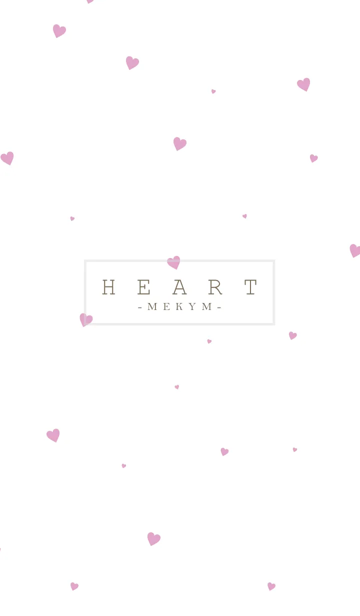 [LINE着せ替え] HEART-Pink MEKYM 25の画像1