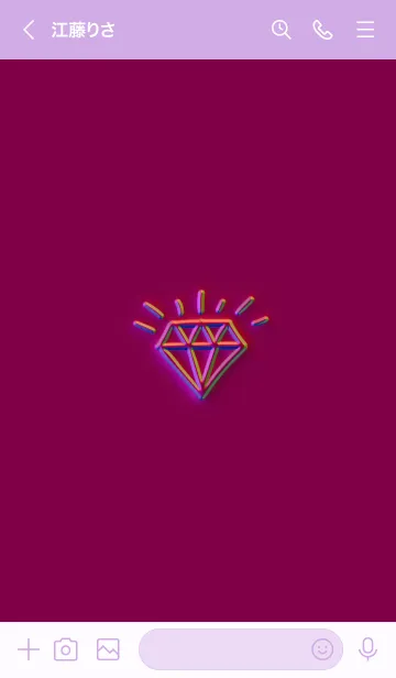 [LINE着せ替え] ザ ダイアモンド グラデーション 83の画像3