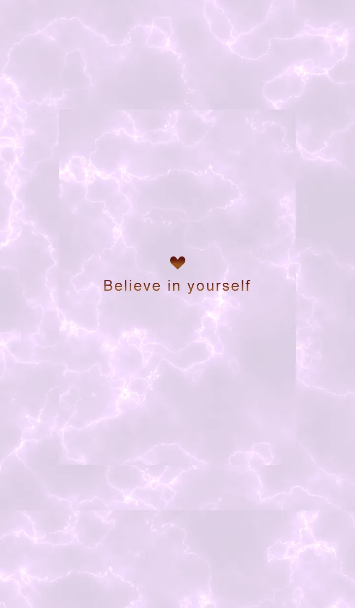 [LINE着せ替え] 「自分を信じて」♥大理石・パープル02_1の画像1