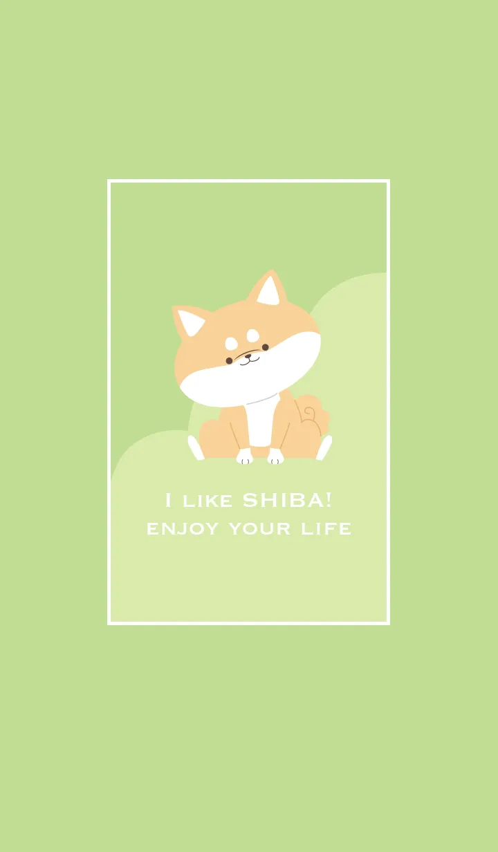 [LINE着せ替え] I LIKE SHIBA_enjoy your lifeの画像1