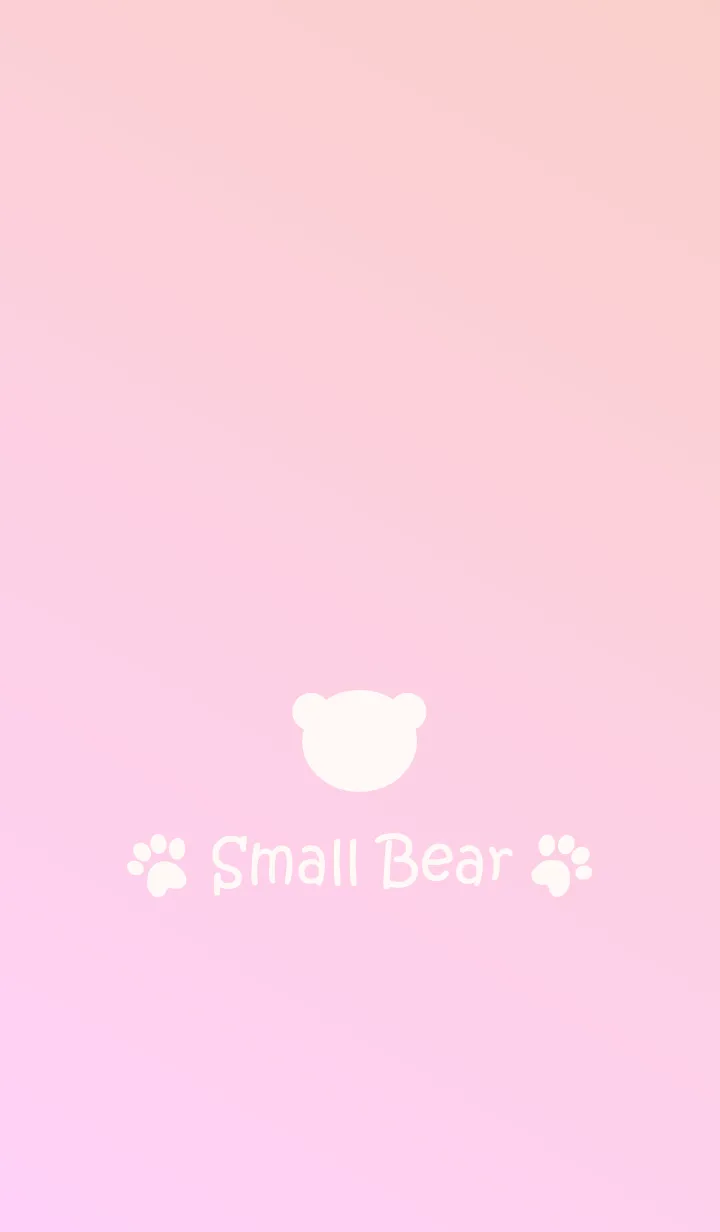 [LINE着せ替え] Small Bear *Pink Gradation 2*の画像1