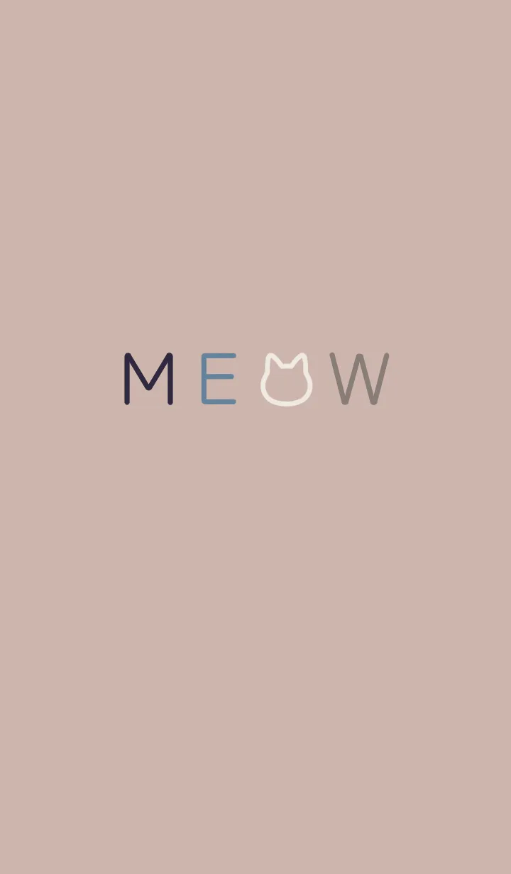 [LINE着せ替え] MEOW[Pink Beige]の画像1