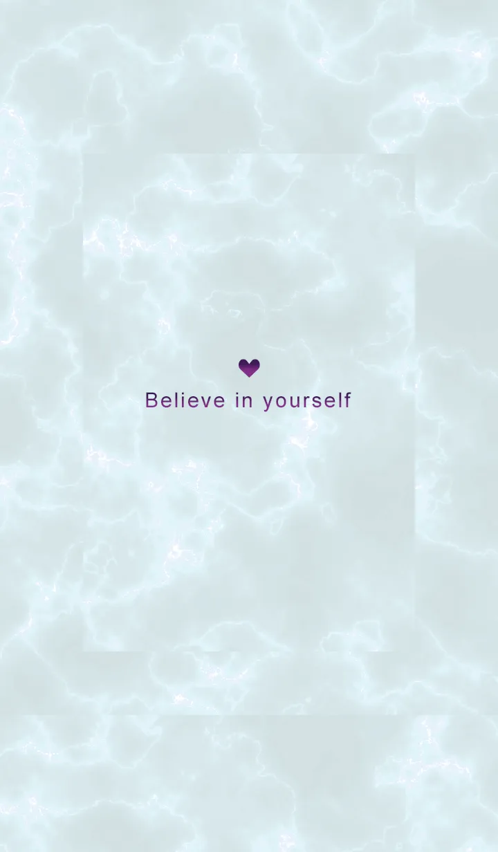 [LINE着せ替え] 「自分を信じて」♥大理石・ブルー04_1の画像1