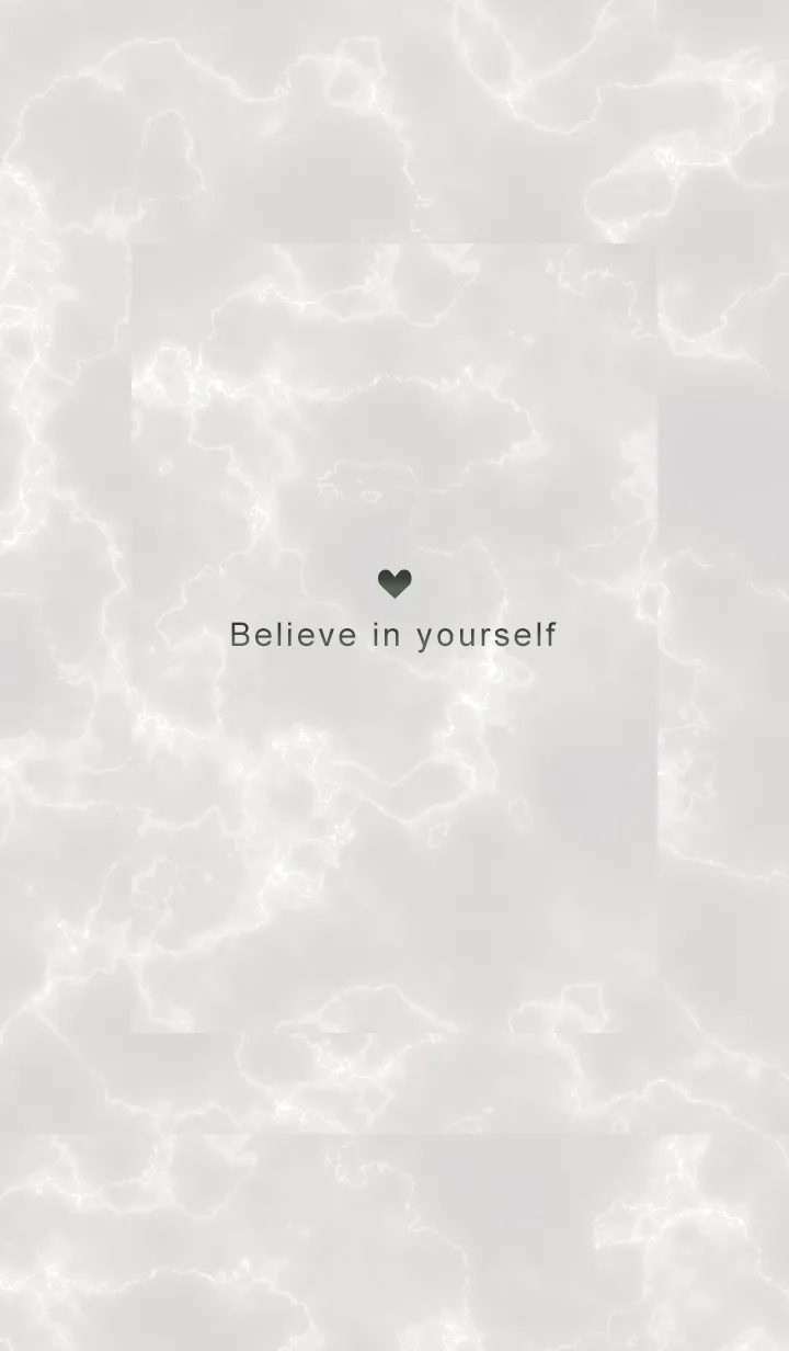 [LINE着せ替え] 「自分を信じて」♥大理石・ブラウン05_1の画像1