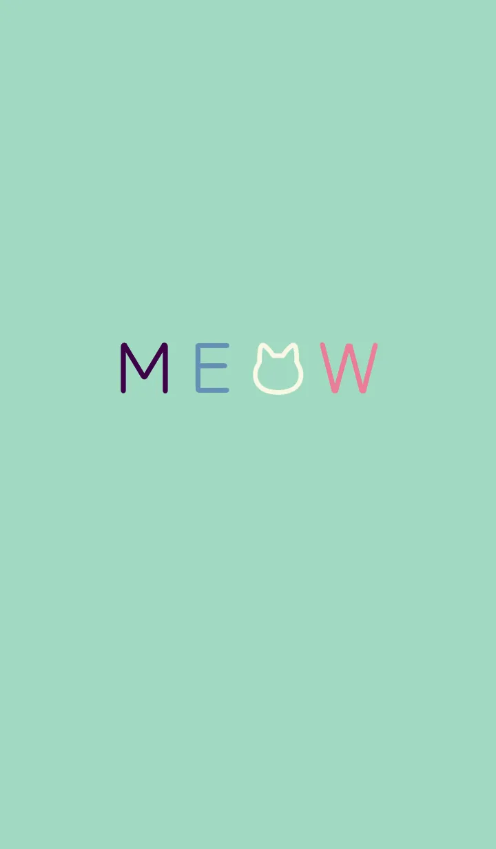 [LINE着せ替え] MEOW[Mint Green]の画像1