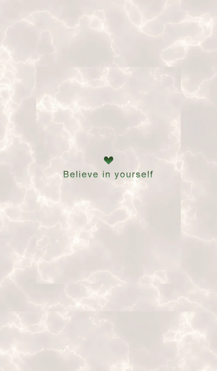 [LINE着せ替え] 「自分を信じて」♥大理石・ベージュ07_1の画像1