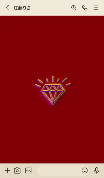 [LINE着せ替え] ザ ダイアモンド グラデーション 84の画像3