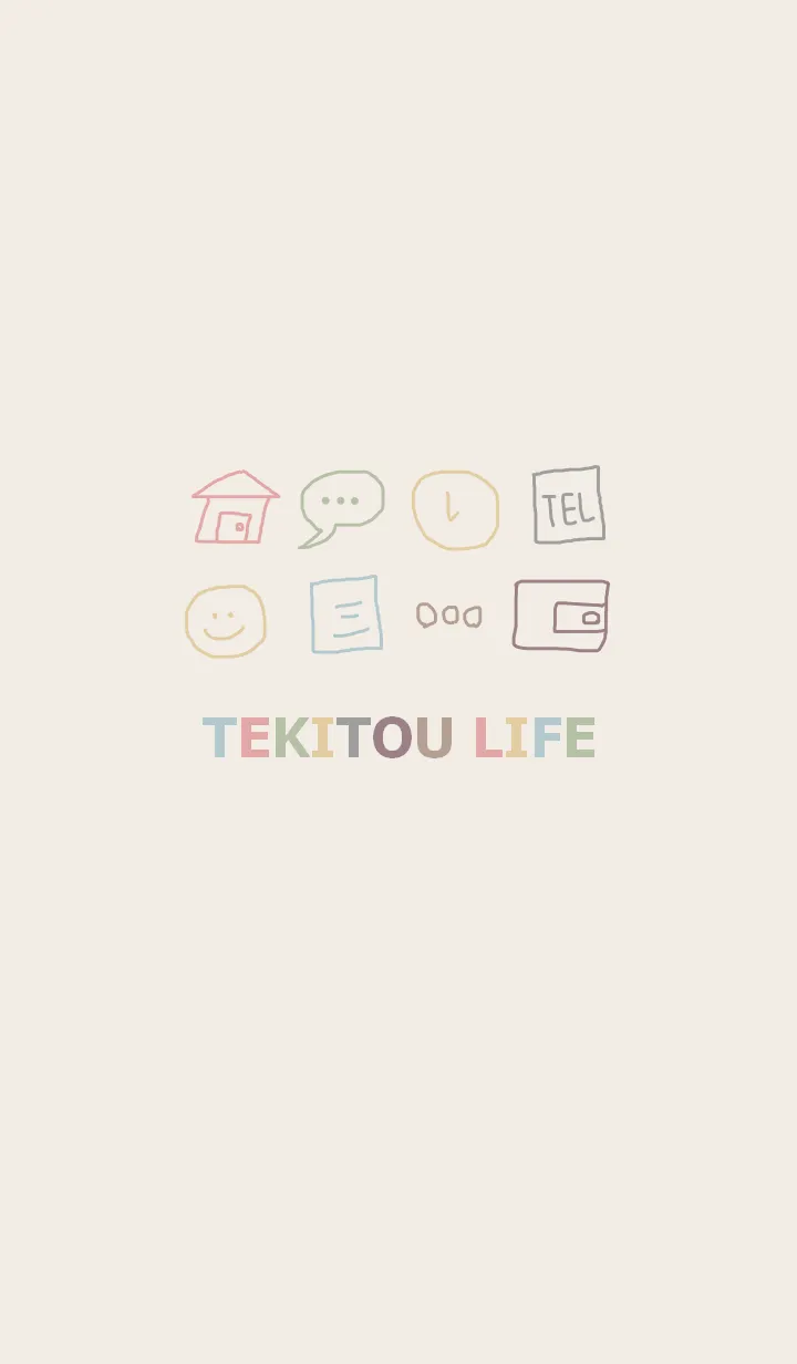 [LINE着せ替え] TEKITOU LIFE /kusumi colorの画像1