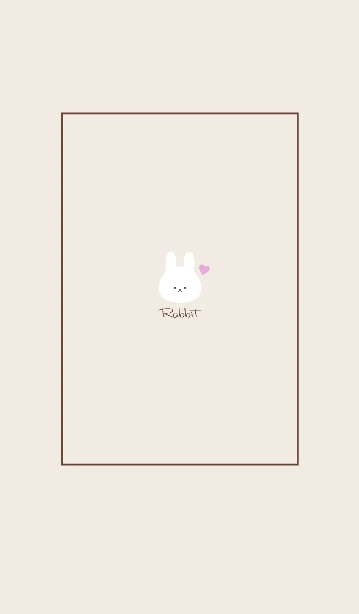 [LINE着せ替え] Rabbit -Dusky Beige- 55の画像1