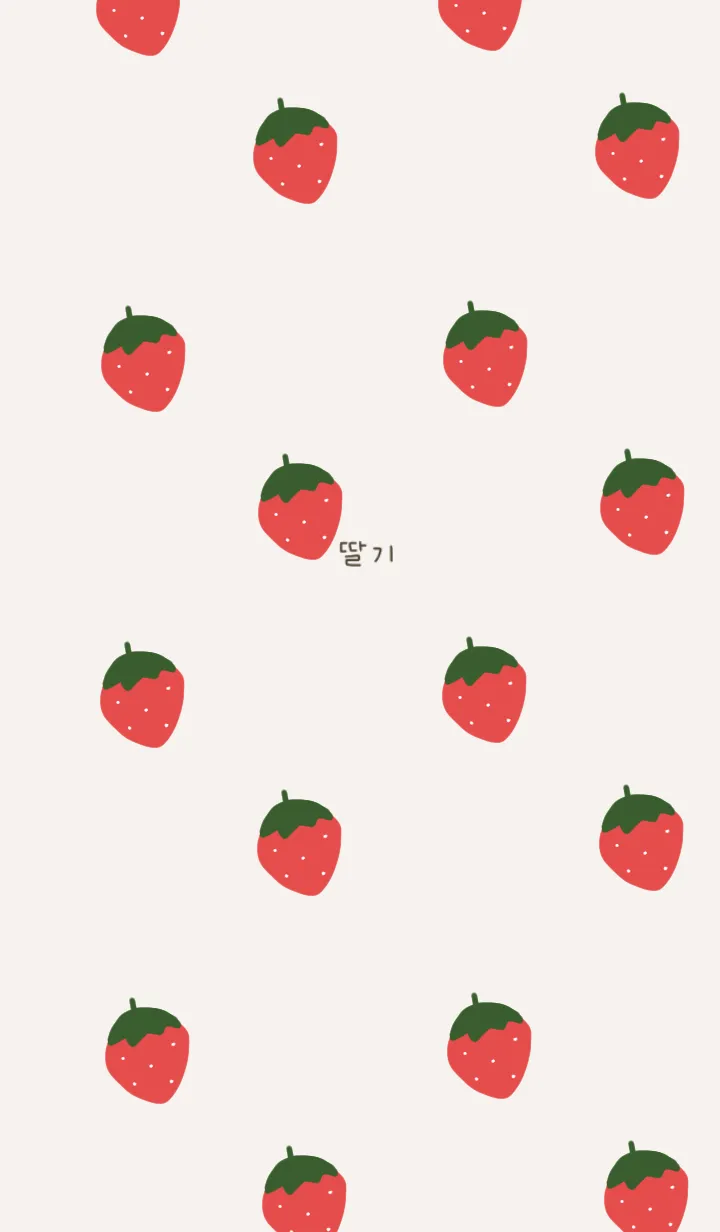 [LINE着せ替え] イチゴと韓国語。の画像1