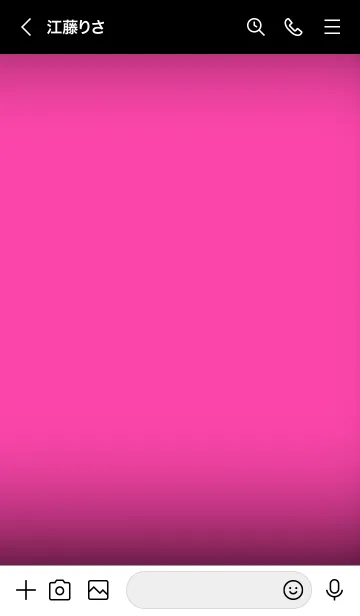 [LINE着せ替え] Fuchsia Pink  And Black Vr.8 (JP)の画像3