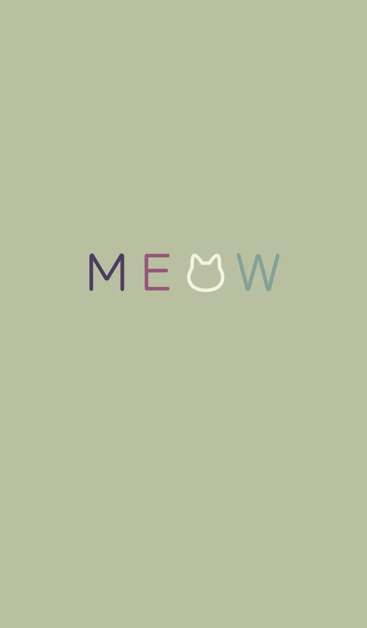 [LINE着せ替え] MEOW[Khaki]の画像1