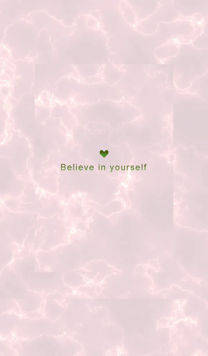 [LINE着せ替え] 「自分を信じて」♥大理石・ピンク08_1の画像1