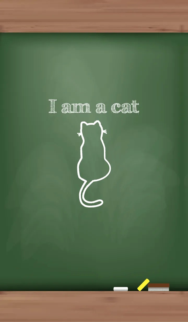 [LINE着せ替え] I am a cat Black Board..4の画像1