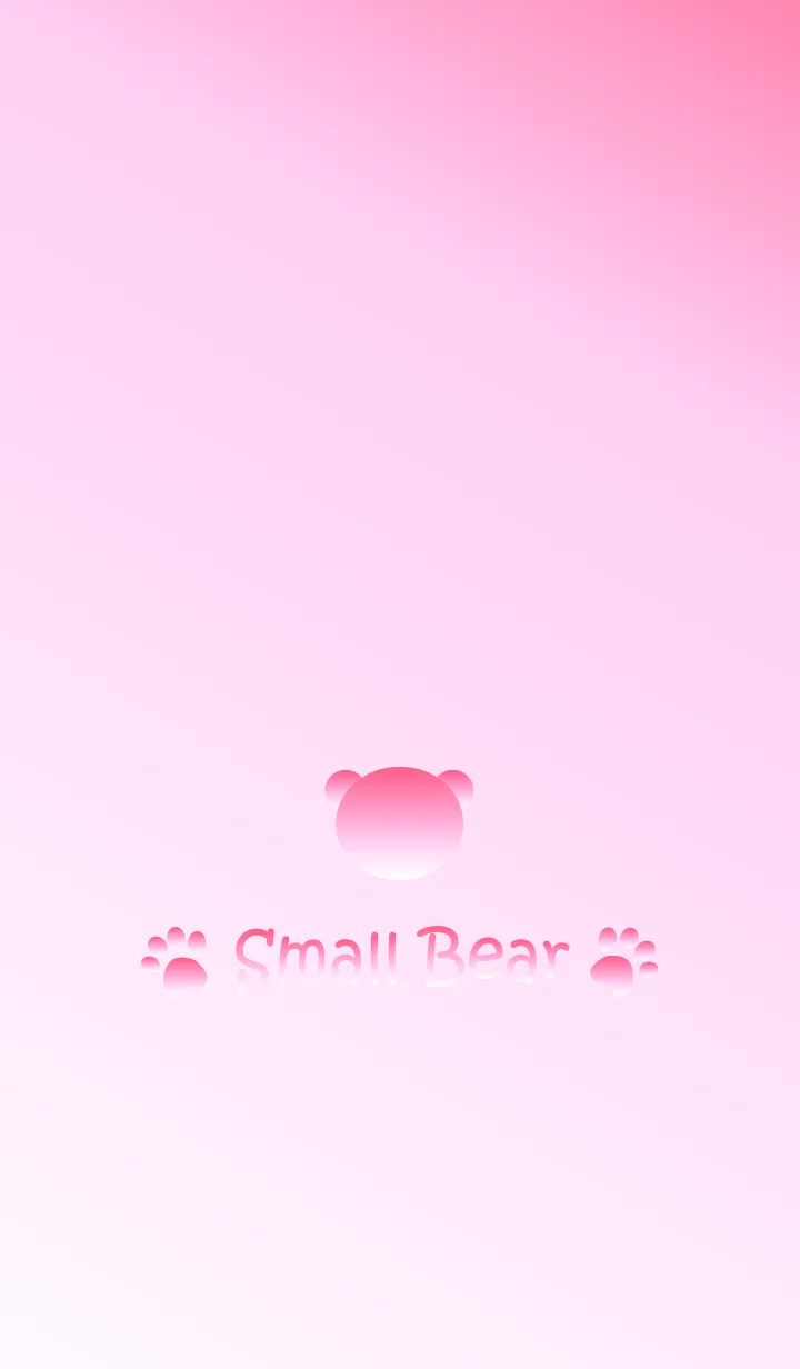 [LINE着せ替え] Small Bear *Pink Gradation 3*の画像1