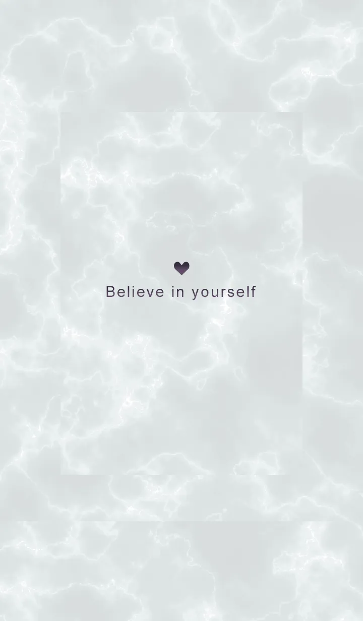 [LINE着せ替え] 「自分を信じて」♥大理石・グレー09_1の画像1